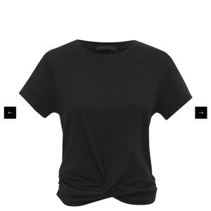 Sanctuary Black Highstreet Short Sleeve Tee